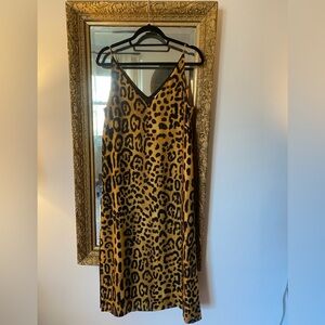Adam Lippes Leopard Print Slip Dress